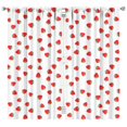 thumbnail image 1 of Nursery Curtains Boys Girls Kids Strawberry Plants Fruit White Print Pattern Window Drapes for Living Bedroom Playroom Room Decor Rod Pocket 42x84 Inch 2 Panels, 1 of 2