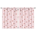 thumbnail image 1 of Nursery Curtains Boys Girls Kids Strawberry Print Pattern Window Drapes for Living Bedroom Playroom Room Decor Rod Pocket 42x54 Inch 2 Panels, 1 of 2