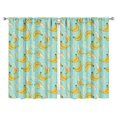 thumbnail image 1 of Nursery Curtains Boys Girls Kids Svelte Banana Seeds Print Pattern Window Drapes for Living Bedroom Playroom Room Decor Rod Pocket 52x84 Inch 2 Panels, 1 of 2