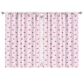 thumbnail image 1 of Nursery Curtains Boys Girls Kids Wild Cherry Red Fruit Pink Color Print Pattern Window Drapes for Living Bedroom Playroom Room Decor Rod Pocket 42x63Inch 2 Panels, 1 of 2