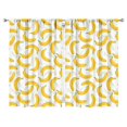 thumbnail image 1 of Nursery Curtains Boys Girls Kids Yellow Bananas Banana Fruit Print Pattern Window Drapes for Living Bedroom Playroom Room Decor Rod Pocket 52x84 Inch 2 Panels, 1 of 2