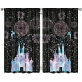 thumbnail image 1 of Nursery Curtains More thick and blockout Print Pattern Window Drapes for Living Room Bedroom Playroom Decor Rod Pocket 41x63 Inch 2 Panels, 1 of 7
