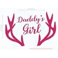 thumbnail image 1 of Nursery Décor Daddy's Girl Antlers Wall Decals Vinyl Stickers 23x16-Inch Hot Pink, 1 of 6