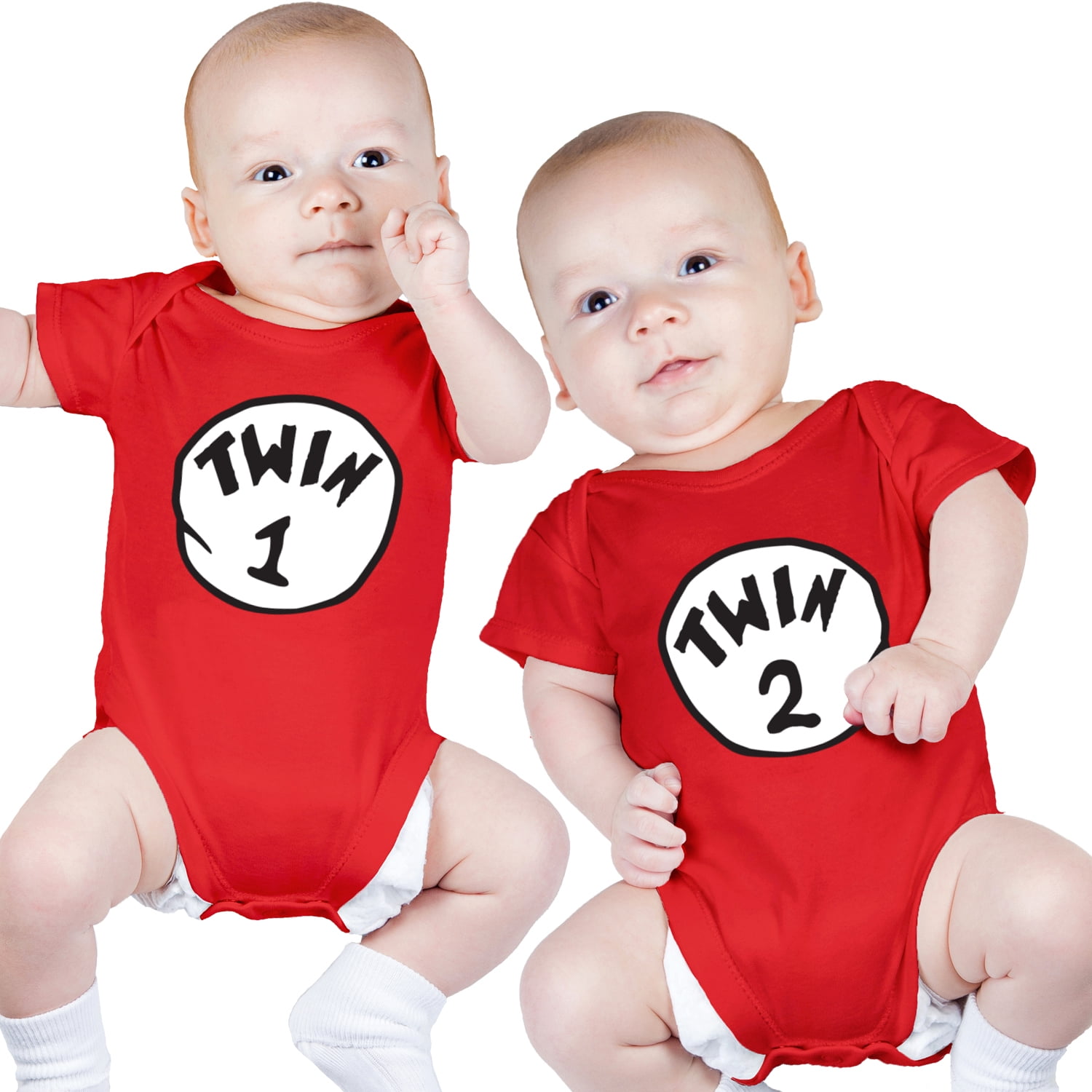 Nursery Decals and More Twin Baby Girls Bodysuits, Includes 2 Bodysuits