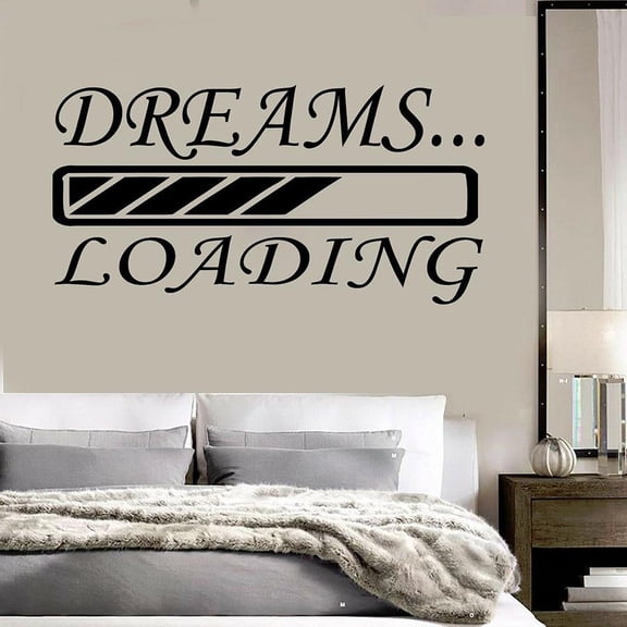 Nursery Decor Vinyl Wall Decal Bedroom Decoration Dreams Living Room Art Stickers Mural Removable Art Murl 165x84cm