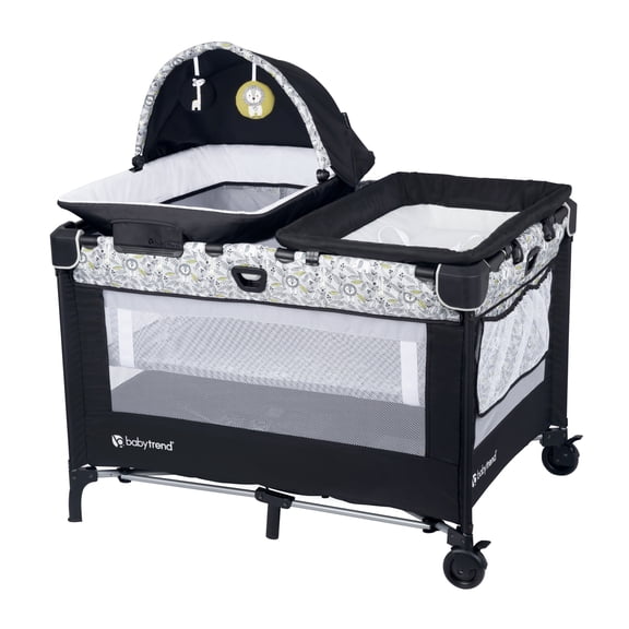 Baby Trend Nursery Den Playard with Snooze Pod and Flip Over Changer
