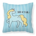thumbnail image 1 of Nursery Dream Big Unicorn Fabric Decorative Pillow, 1 of 4