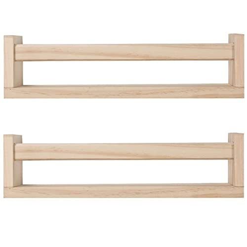 Nursery Floating Book Shelves for Kids Room, Kitchen Spice Rack