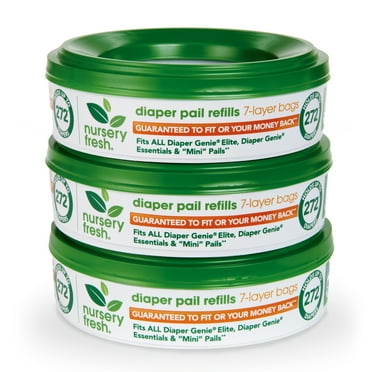 Nursery Fresh® Diaper Pail Refills, Holds up to 816 Newborn Diapers, 3 Count