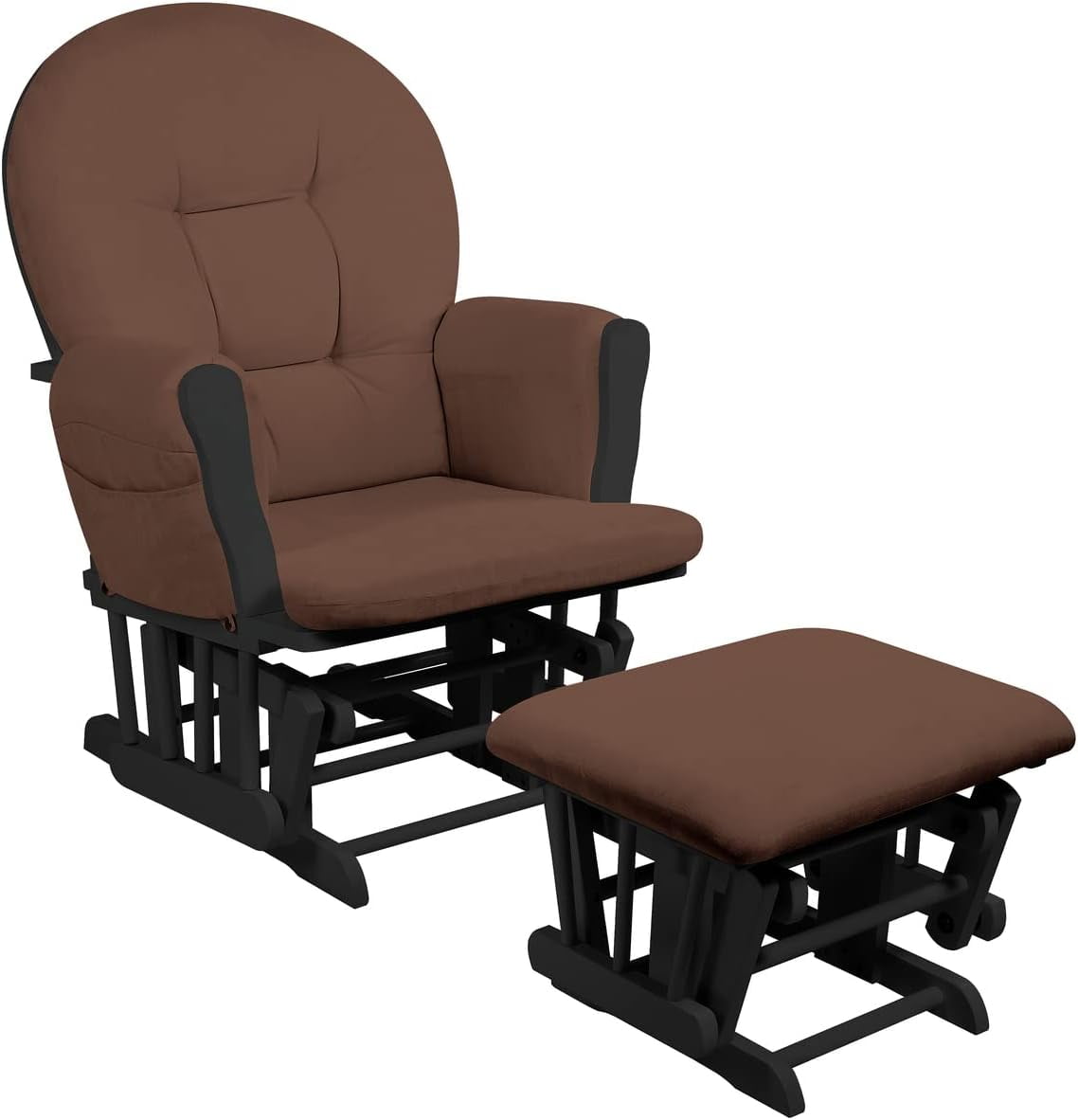 Nursery Glider & Ottoman Sets, Reclining Swivel Glider Rocker with