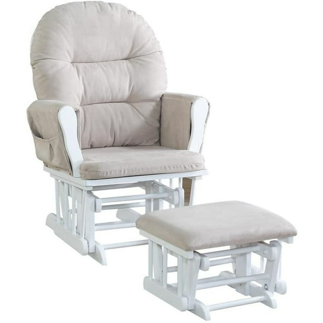 Nursery Glider & Ottoman Sets, Reclining Swivel Glider Rocker with