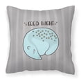 thumbnail image 1 of Nursery Good Night Opossum Fabric Decorative Pillow, 1 of 1