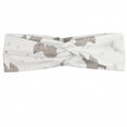 thumbnail image 1 of Nursery Headband, Happy Little Flying Dinosaurs Baby Spotted Pterodactyls Childish Drawing, Elastic and Soft Women's Bandana for Sports and Everyday Use, Grey Red Coconut, by Ambesonne, 1 of 3