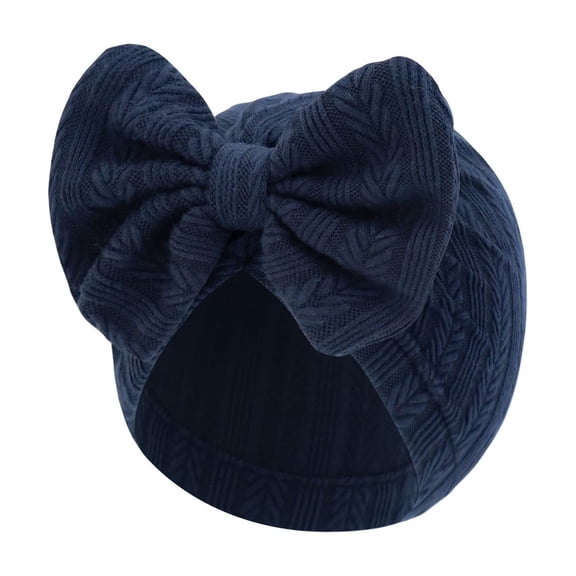 Nursery Hospital Turban Hat Caps for Baby Infants Toddler Bun Knot Cap Solid Color Headwrap Soft Bonnet Caps
