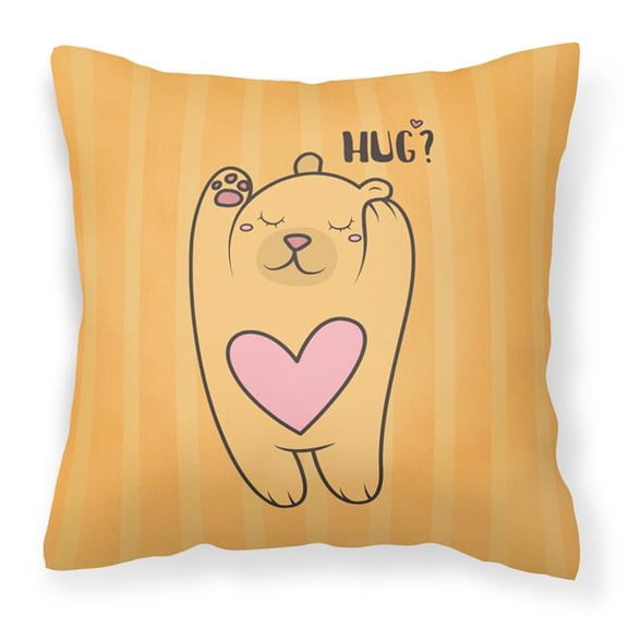 Nursery Hug Bear Fabric Decorative Pillow