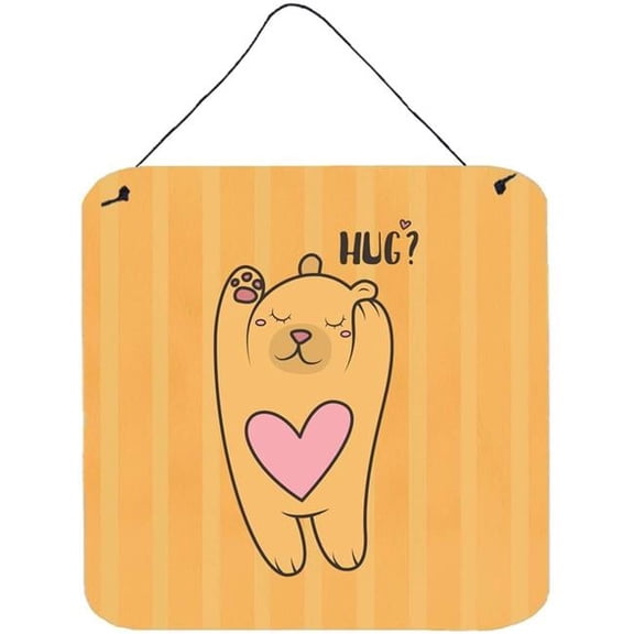 Nursery Hug Bear Wall or Door Hanging Prints