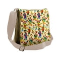 thumbnail image 1 of Nursery Messenger Bag, Funny Cartoonish Clowns, Unisex Cross-body, by Ambesonne, 1 of 2