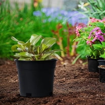 1 Gallon Nursery Pot Planters for Outdoor Indoor Gardening Flower Pots, Black Pot Liners with Drainage Holes Suitable For Soil Growers Or Hydroponics