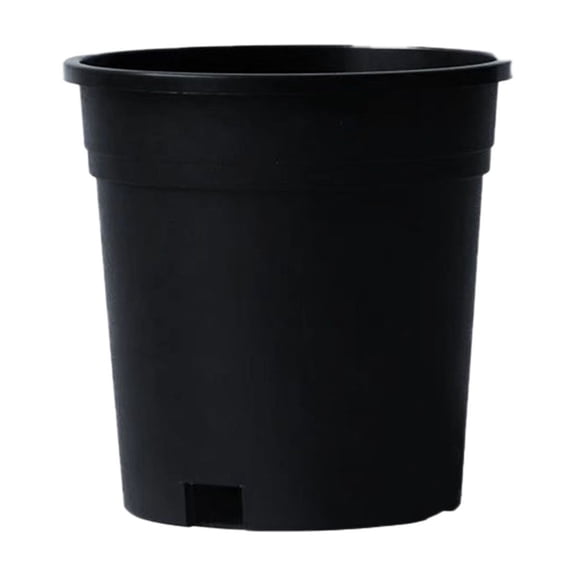 Nursery Pots Container for Injection Pot with Holes Flexible and for Soil Growers or Hydroponics Black