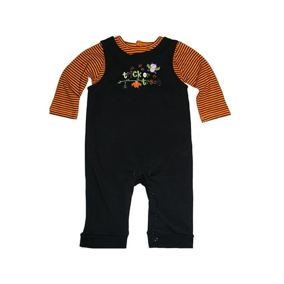 Nursery Rhyme Infant Baby Girl's Halloween Bodysuit and Cover-Up (0-3 Months)