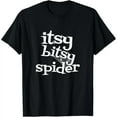thumbnail image 1 of Nursery Rhyme - Themed Graphic Tee, Tops Has "Itsy Bitsy Spider" & Web Design, Round Neck Regular Fit T - shirts, Size(S - 5XL), 1 of 5