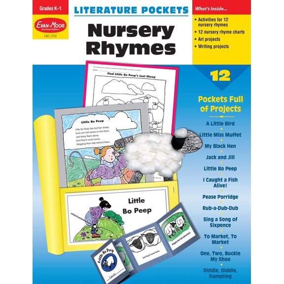 Pre-Owned Literature Pockets: Nursery Rhymes, Kindergarten - Grade 1 Teacher Resource (Paperback) 1557998191 9781557998194