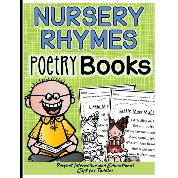 Nursery Rhymes Poetry Books: Perfect Interactive and Educational Gift for Baby, Toddler 1-3 and 2-4 Year Old Girl and Boy, (Paperback)