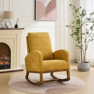 Triple Tree Gliders Rocking Chairs in Nursery Decor Yellow Walmart