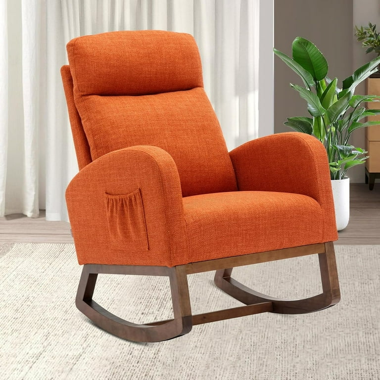 Orange glider chair hot sale