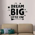 thumbnail image 1 of Nursery Room Vinyl Wall Decal - Dream Big Little One Wall Decoration Wall Art Design For Babies Kids Childrens Room Bedroom Boys Girls Wall Art Decal Wall Sticker Home Room Wall DesignSize(20x20 inch), 1 of 3
