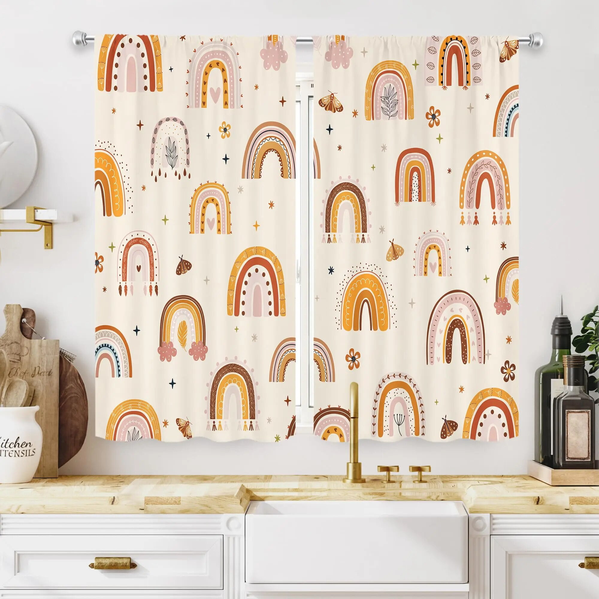 Nursery Safari Animals Curtains Baby Boy Kids Woodland Jungle Forest