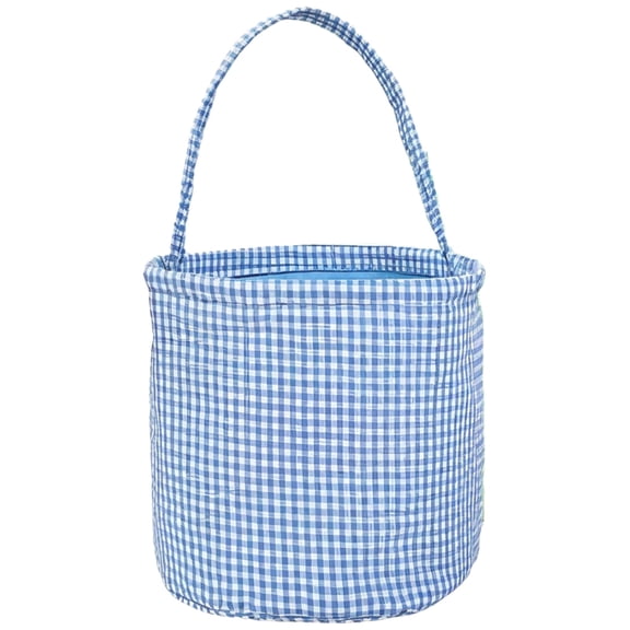 Nursery Storage Basket,Easter Bucket,Personalized Basket,Checked Design,Suitable for daily use,10 in,Blue