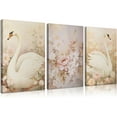 thumbnail image 1 of Nursery Swan Canvas Wall Hieng Pink Swan Flowers Posters Prints Girl Kid Animal Wall Decor Pictures For Living Room Bedroom Girls Room Decoration, 1 of 6