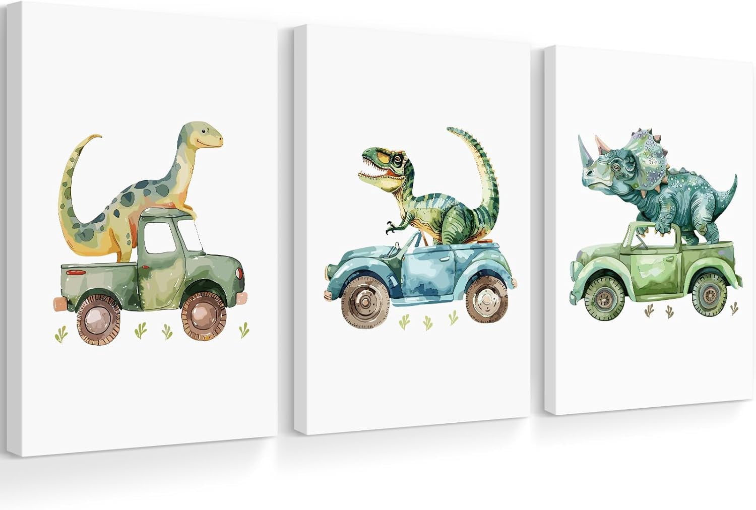 Nursery Wall Art Decor Dinosaur poster Prints Baby Boy Nursery Wall ...