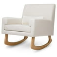 thumbnail image 1 of Nursery Works Sleepytime Modern Fabric Rocker in Performance Cream with Oak Legs, 1 of 8