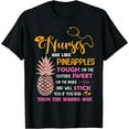 thumbnail image 1 of Nurses Are Like Pineapples Nurse For Women T-Shirt Black Medium, 1 of 4