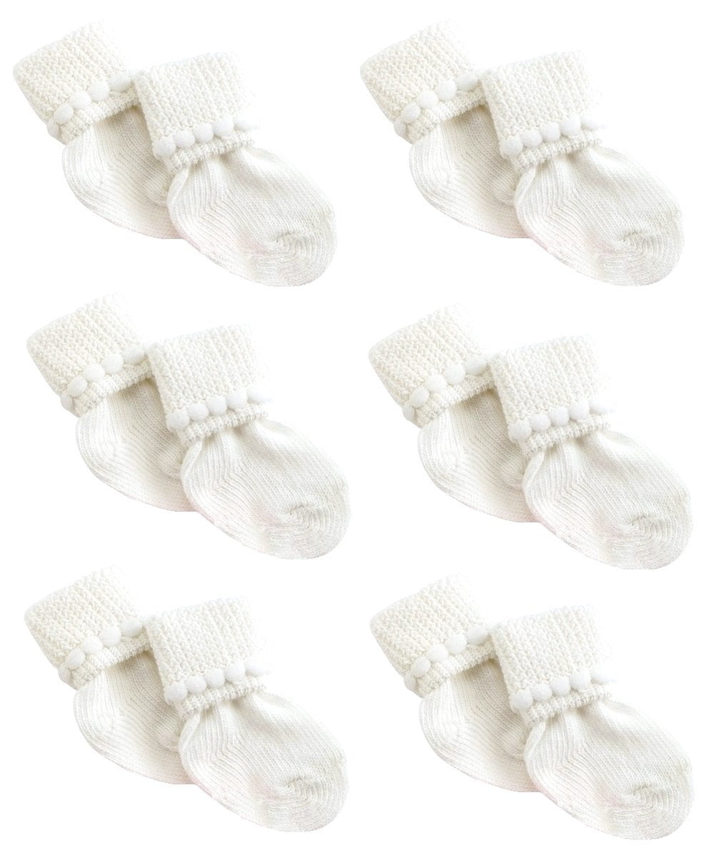 Nurses Choice Newborn Bubble Stitch Cotton Booties Socks