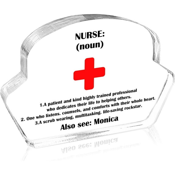 Nurses Gifts for Women, Inspirational Gifts for Nurses Week Nursing Acrylic Keepsake Office Table Decor Sign Idea Gift for Birthday Graduation Christmas Mothers Day Retirement Present