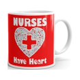 thumbnail image 1 of Nurses Have Heart Graduation Coffee Tea Ceramic Mug Office Work Cup Gift, 1 of 3