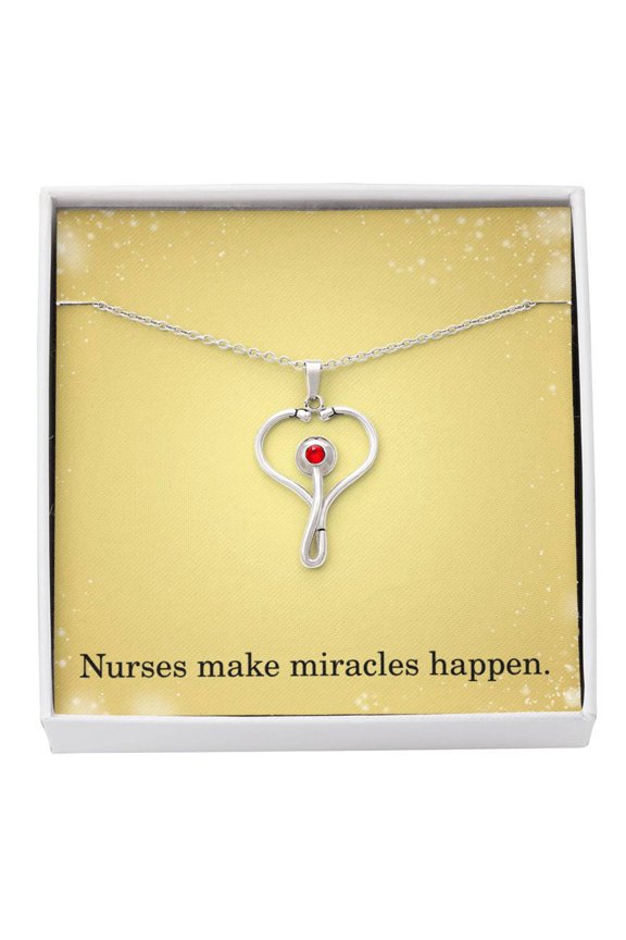Nurses Make Miracles Happen Nurse Necklace Nurse Christmas Gift Nurse Appreciation Gift Nursing Gift