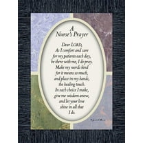 Nurses Prayer, Gift Appreciation for Special Nurses, Nurse Graduation, Framed Poem, 7x9 77997