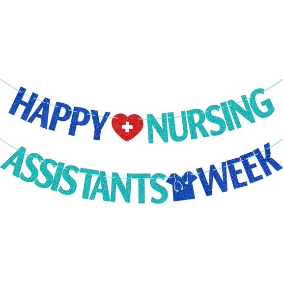 Nursing Assistants Week Banner, CNA Week Party Decorations, CNA Appreciation Week Party Supplies, Thank You CNAs Decor