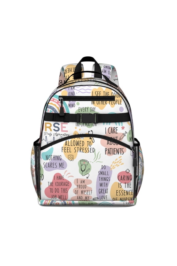 Nursing Backpack for Teens - Waterproof & Breathable Nurse Life Backpack with Adjustable Straps & Multiple Pockets