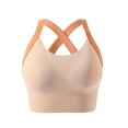 thumbnail image 1 of Nursing Bra Women Seamless Bra Feature V-Neck Longline Bra Style W-1710 Beige XL, 1 of 8