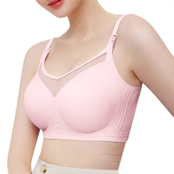 Nursing Bras For Breastfeeding Comfortable Wireless Maternity Bra Breathable Mesh Supportive Pregnancy Sleep Bra Soft Nursing