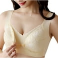 thumbnail image 1 of Nursing Bras for Breastfeeding Seamless Maternity Bras Pregnancy Sleep Bralette Front Closure Wirefree T-Shirt Bra, 1 of 5
