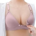 thumbnail image 1 of Nursing Bras for Breastfeeding Seamless Ultra Comfort Maternity Bra Natural Shape Pregnancy Sleep Bralette Watermelon Red XL, 1 of 4