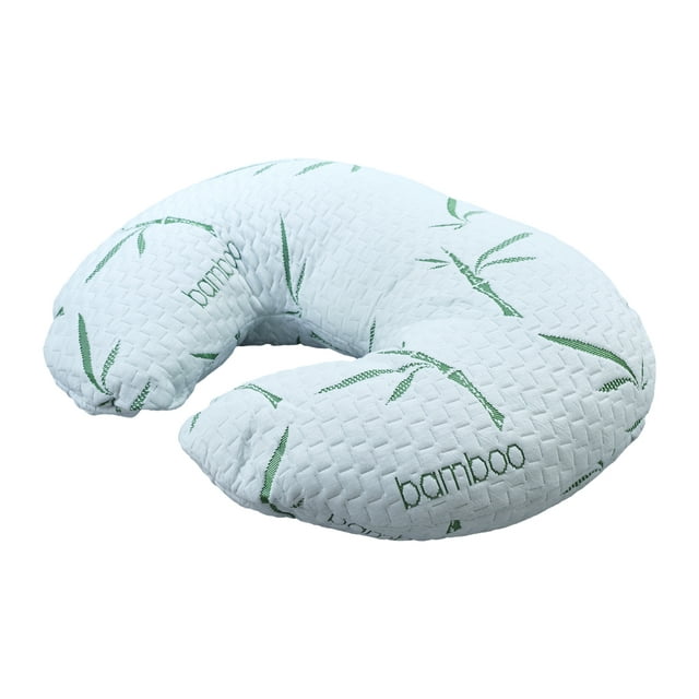 Nursing, Breastfeeding Baby Support Pillow, Newborn Infant Feeding Cushion | Portable for Travel | Nursing Pillow for Boys & Girls With Washable Zippered Bamboo Pillow Covered