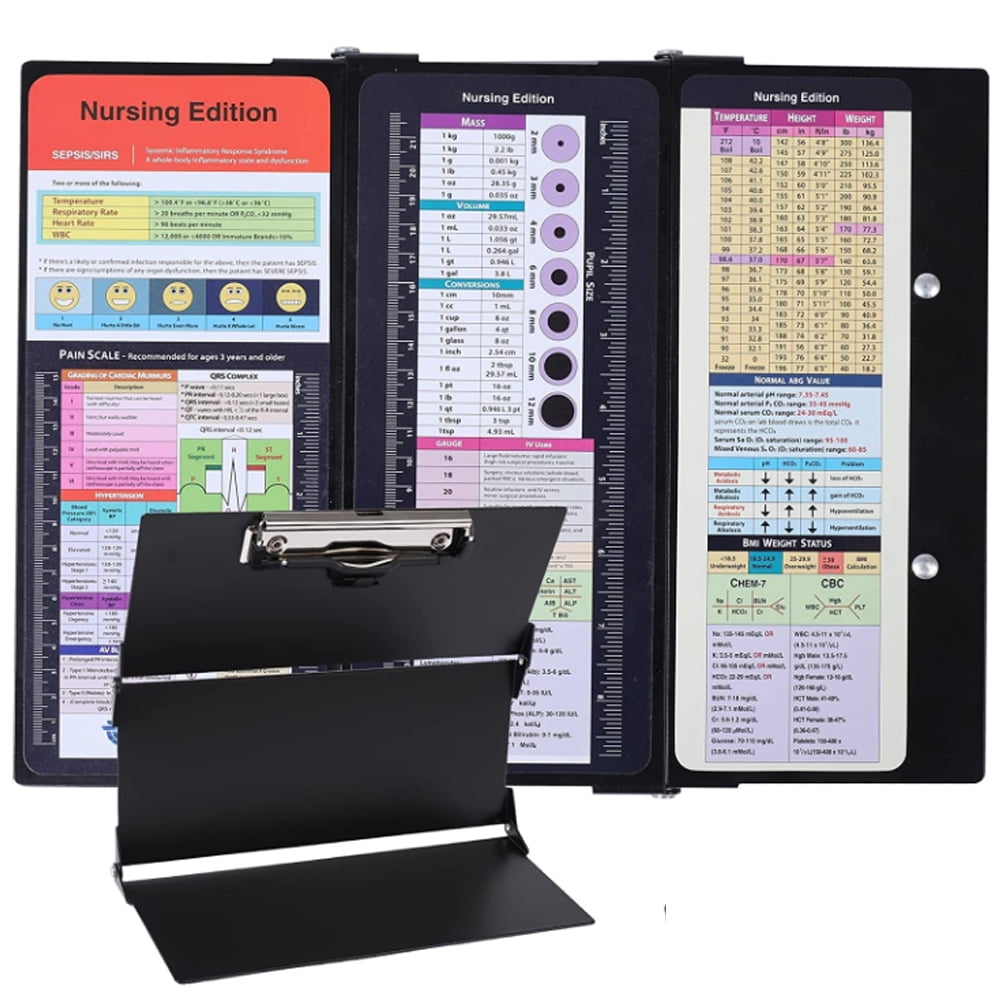 https://i5.walmartimages.com/seo/Nursing-Clipboard-with-Nursing-and-Medical-Edition-Cheat-Sheets-3-Layers-Foldable-Nurse-Clip-Boards-Notepad-for-Students-Nurses-and-Doctors-Black_5a98275b-c96f-4b3f-9b7a-cdd19030767e.6ae75e141afa46211e8ad0701e7fb2fd.jpeg