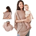 thumbnail image 1 of Nursing Cover for Breastfeeding, Soft & Breathable Privacy Poncho, Multi-Use Feeding Shawl, Comfortable & Portable Breastfeeding Cover for Women (Beige), 1 of 6